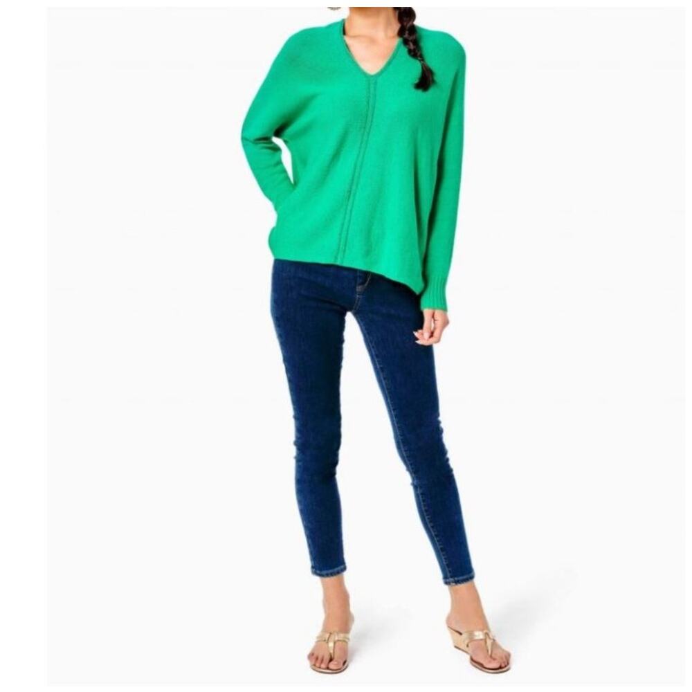 Lilly Pulitzer NWT Sevie Dolman Sleeve Sweater-Botanical Green- Size M